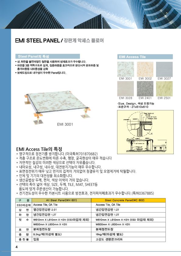 EMI ACCESS FLOOR